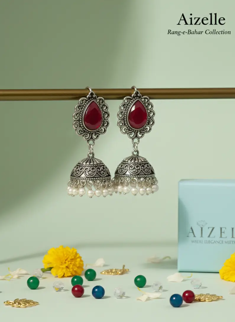 Rang-e-Bahar jhumka side view