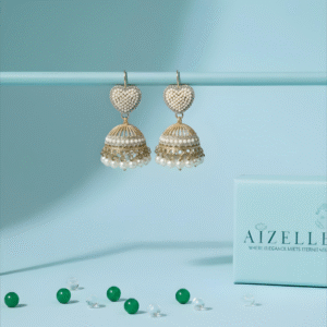 White Pearl Jhumka Earrings – Rang-e-Bahar Collection by Aizelle